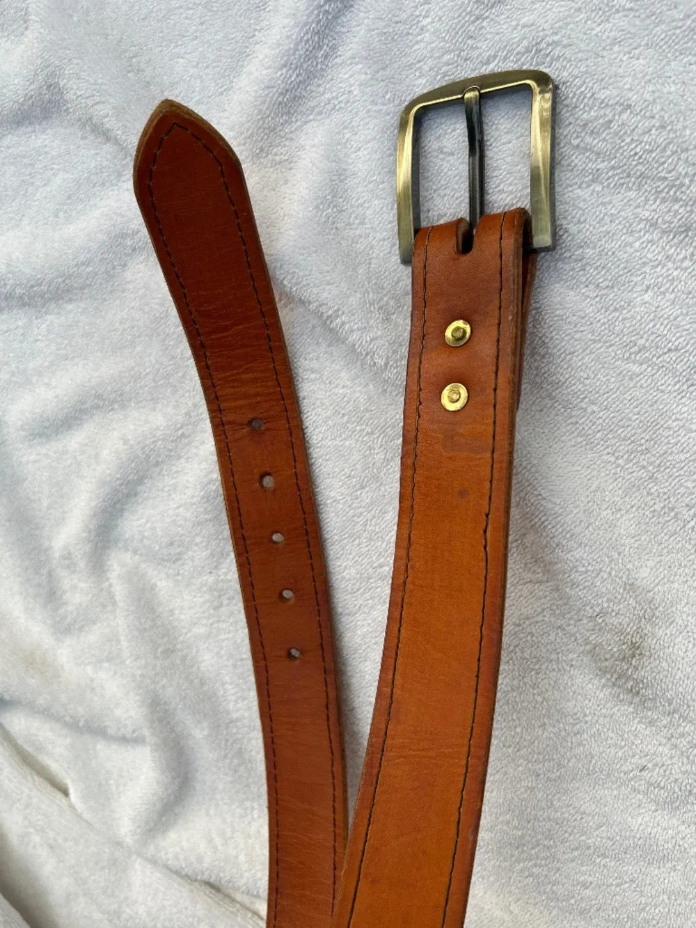 Mens leather belt